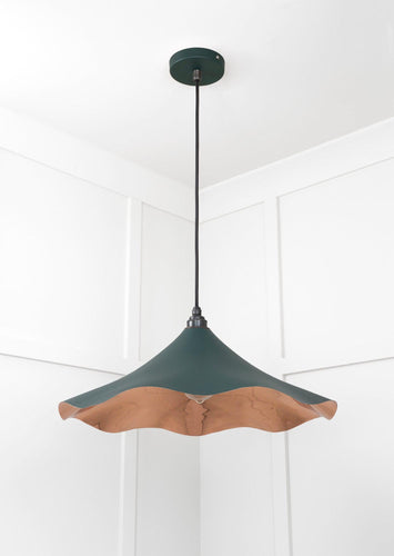 From The Anvil Smooth Copper Flora Pendant Light