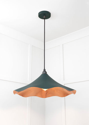 From The Anvil Smooth Copper Flora Pendant Light