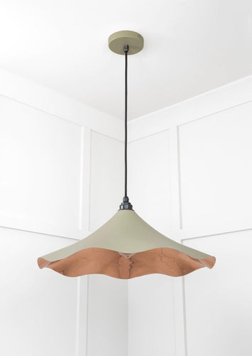 From The Anvil Smooth Copper Flora Pendant Light