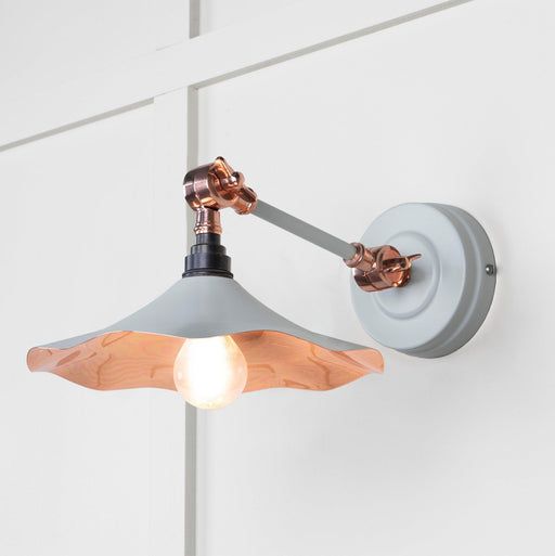 From The Anvil Smooth Copper Flora Wall Light