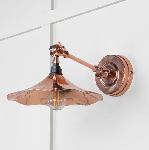 From The Anvil Smooth Copper Flora Wall Light
