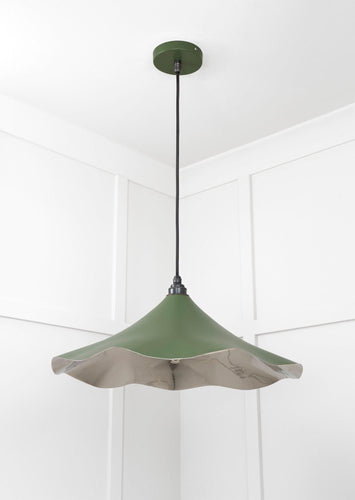 From The Anvil Smooth Nickel Flora Pendant Light