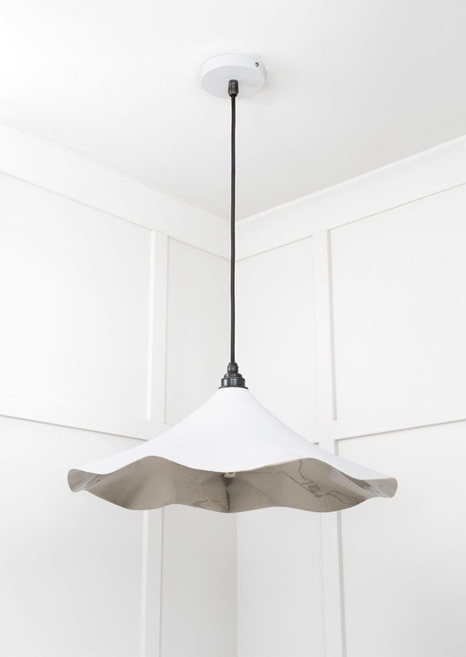 From The Anvil Smooth Nickel Flora Pendant Light