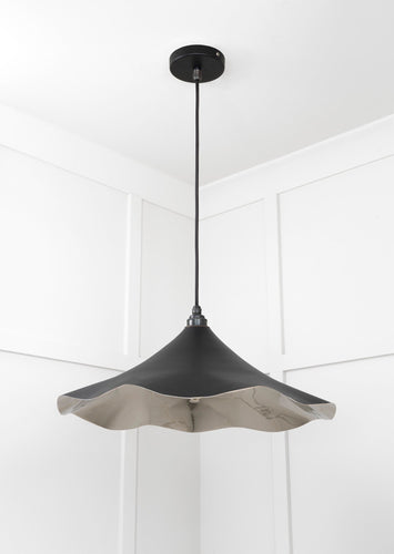 From The Anvil Smooth Nickel Flora Pendant Light