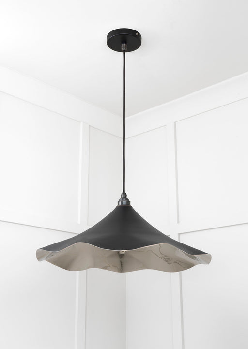 From The Anvil Smooth Nickel Flora Pendant Light