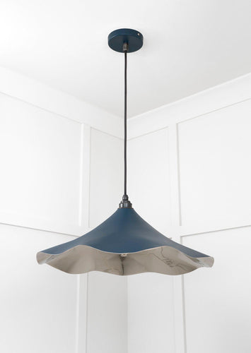 From The Anvil Smooth Nickel Flora Pendant Light