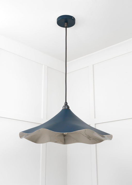 From The Anvil Smooth Nickel Flora Pendant Light