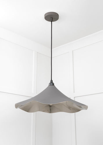 From The Anvil Smooth Nickel Flora Pendant Light