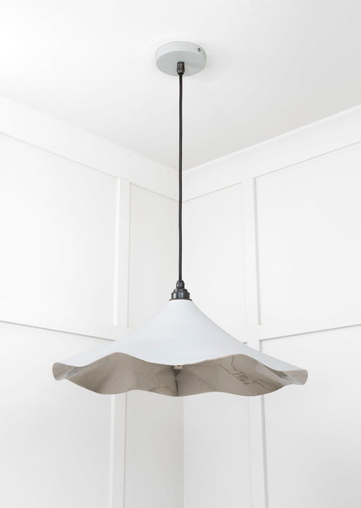 From The Anvil Smooth Nickel Flora Pendant Light