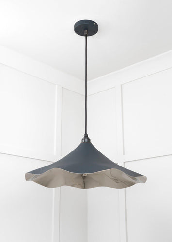 From The Anvil Smooth Nickel Flora Pendant Light