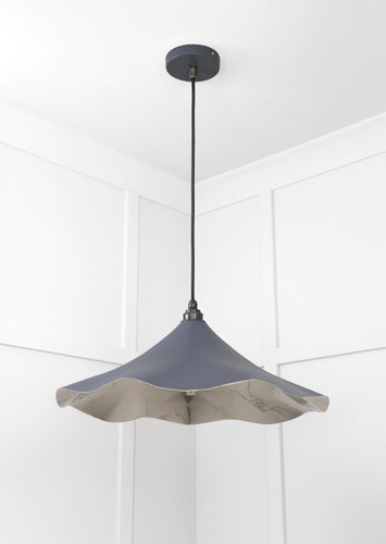 From The Anvil Smooth Nickel Flora Pendant Light
