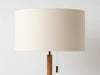 Houseof Wood and Brass Disk Table Lamp