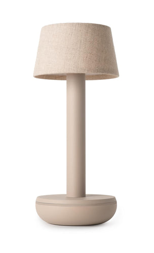 Humble Two Portable Lamp Linen Shade