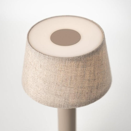 Humble Two Portable Lamp Linen Shade
