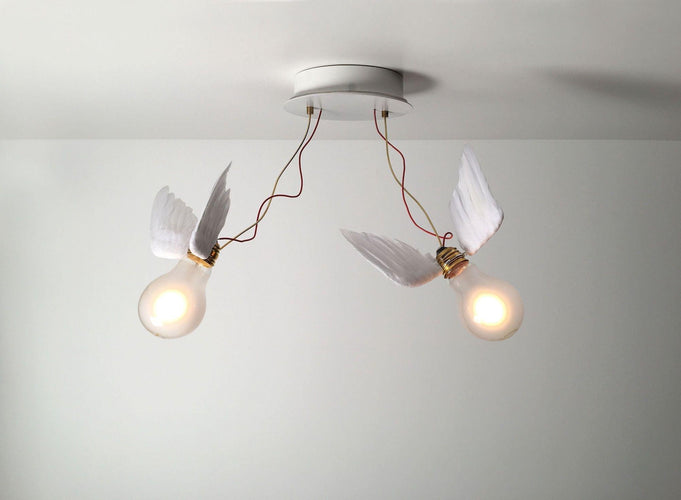 Ingo Maurer Lucellino Doppio Wall / Ceiling Light