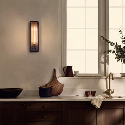 J. Adams & Co Ash Lantern Wall Light