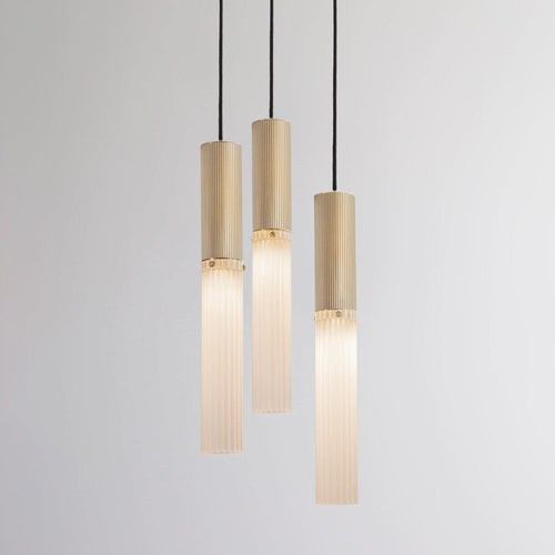 J. Adams & Co Flume 3 Drop Pendant Light Cluster