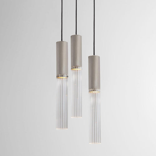 J. Adams & Co Flume 3 Drop Pendant Light Cluster