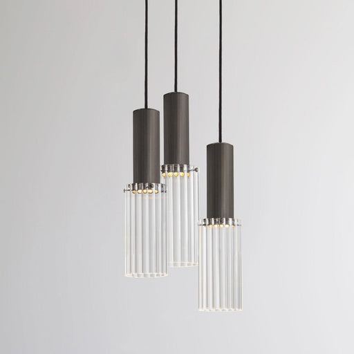 J. Adams & Co Flume 3 Drop Pendant Light Cluster
