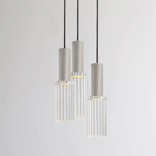 J. Adams & Co Flume 3 Drop Pendant Light Cluster