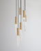 J. Adams & Co Flume 6 Drop Pendant Light Cluster