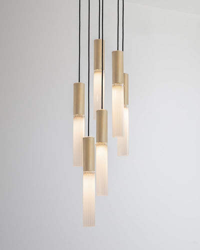 J. Adams & Co Flume 6 Drop Pendant Light Cluster