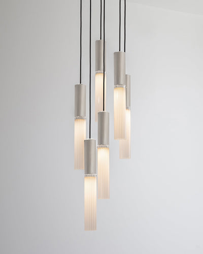 J. Adams & Co Flume 6 Drop Pendant Light Cluster