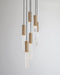 J. Adams & Co Flume 6 Drop Pendant Light Cluster