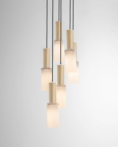J. Adams & Co Flume 6 Drop Pendant Light Cluster