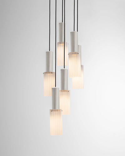 J. Adams & Co Flume 6 Drop Pendant Light Cluster