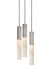 J. Adams & Co Flume Alabaster Pendant Light 3 Drop Grouping