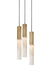 J. Adams & Co Flume Alabaster Pendant Light 3 Drop Grouping