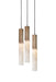 J. Adams & Co Flume Alabaster Pendant Light 3 Drop Grouping