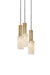 J. Adams & Co Flume Alabaster Pendant Light 3 Drop Grouping
