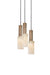J. Adams & Co Flume Alabaster Pendant Light 3 Drop Grouping