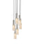 J. Adams & Co Flume Alabaster Pendant Light 6 Drop Grouping