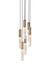 J. Adams & Co Flume Alabaster Pendant Light 6 Drop Grouping