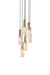 J. Adams & Co Flume Alabaster Pendant Light 6 Drop Grouping