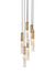 J. Adams & Co Flume Alabaster Pendant Light 6 Drop Grouping