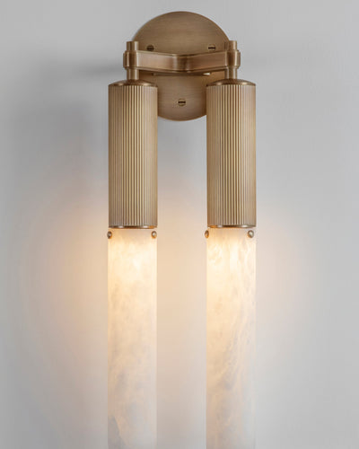 J. Adams & Co Flume Double Wall Light Alabaster