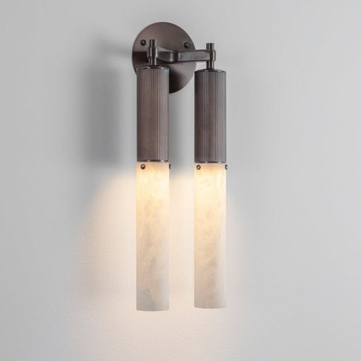 J. Adams & Co Flume Double Wall Light Alabaster
