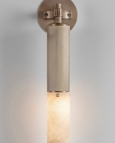 J. Adams & Co Flume Wall Light Alabaster