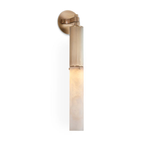 J. Adams & Co Flume Wall Light Alabaster