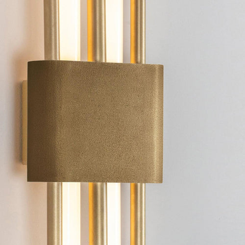 Bert Frank Tanto Double Cast Brass Wall Light - Inspyer Lighting