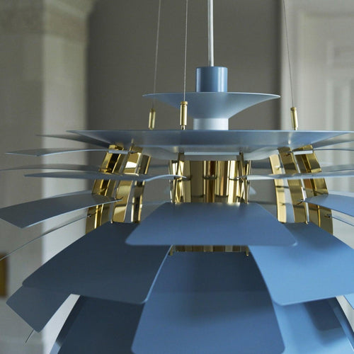 Louis Poulsen PH Artichoke Pendant Light Dusty Blue