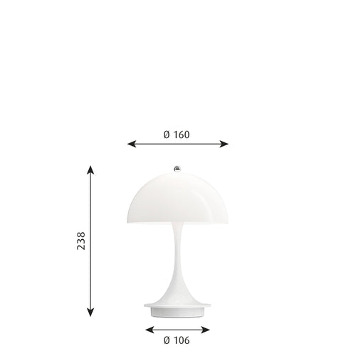 Louis Poulsen Panthella 160 Portable Table Lamp