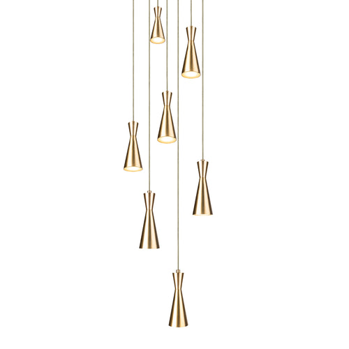 Marc Wood Cone Pendant Cluster Light