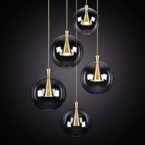 Marc Wood Cone Pendant Cluster Light