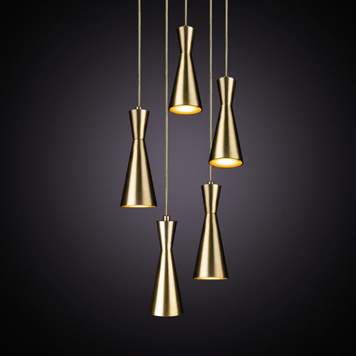 Marc Wood Cone Pendant Cluster Light