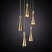 Marc Wood Cone Pendant Cluster Light